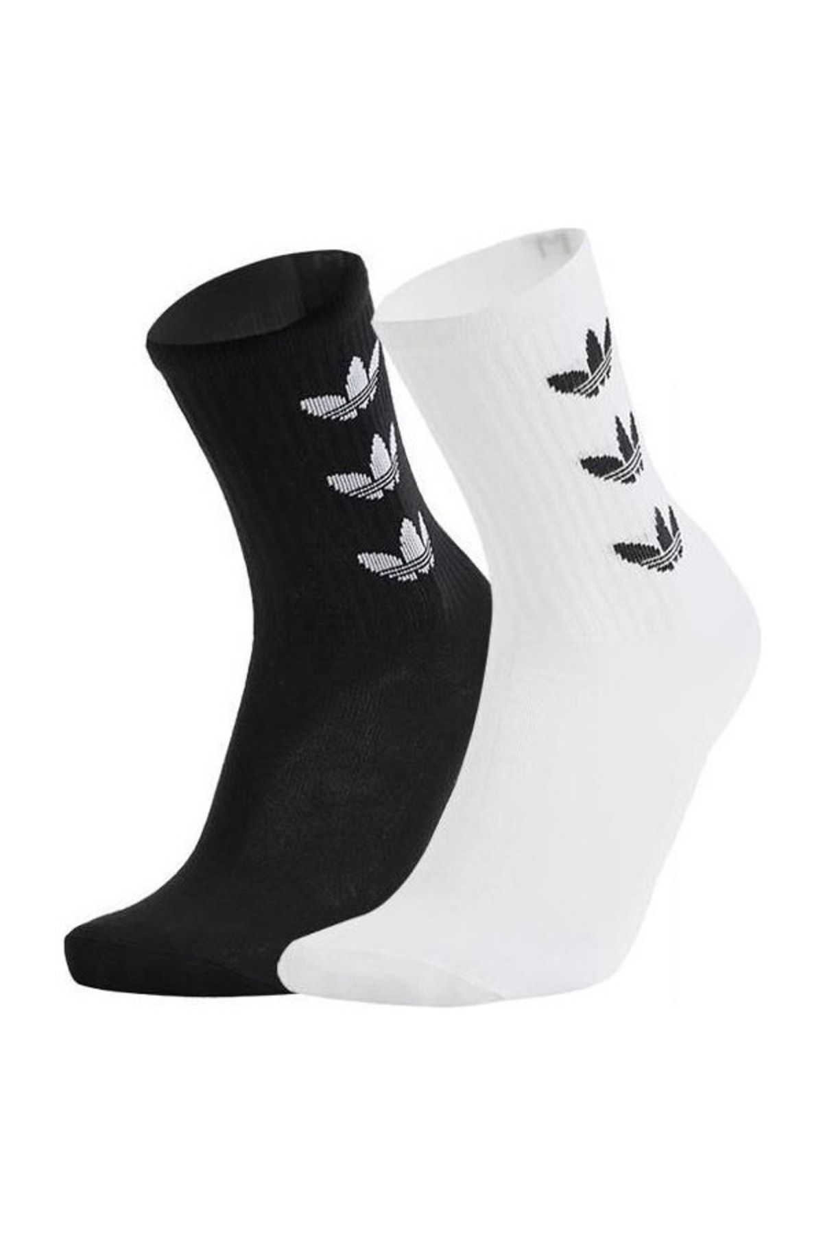 جوراب ورزشی چند رنگ مردانه و زنانه CUFF CRW 2P اورجینال adidas