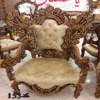 مبلمان پشت و رو منبت کد 153 ست 9 نفره تماما کار دست