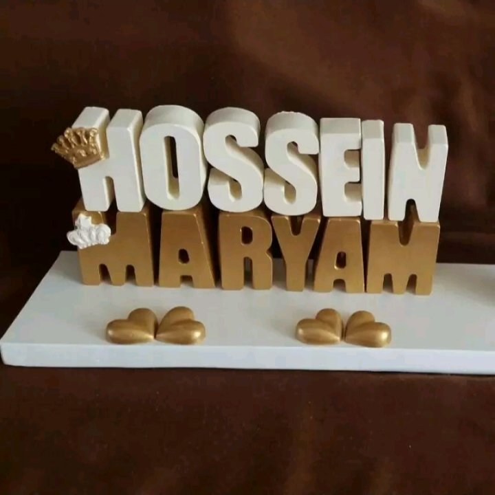 استنداسم رومیزی و دیواری به صورت کامل و حروف تک