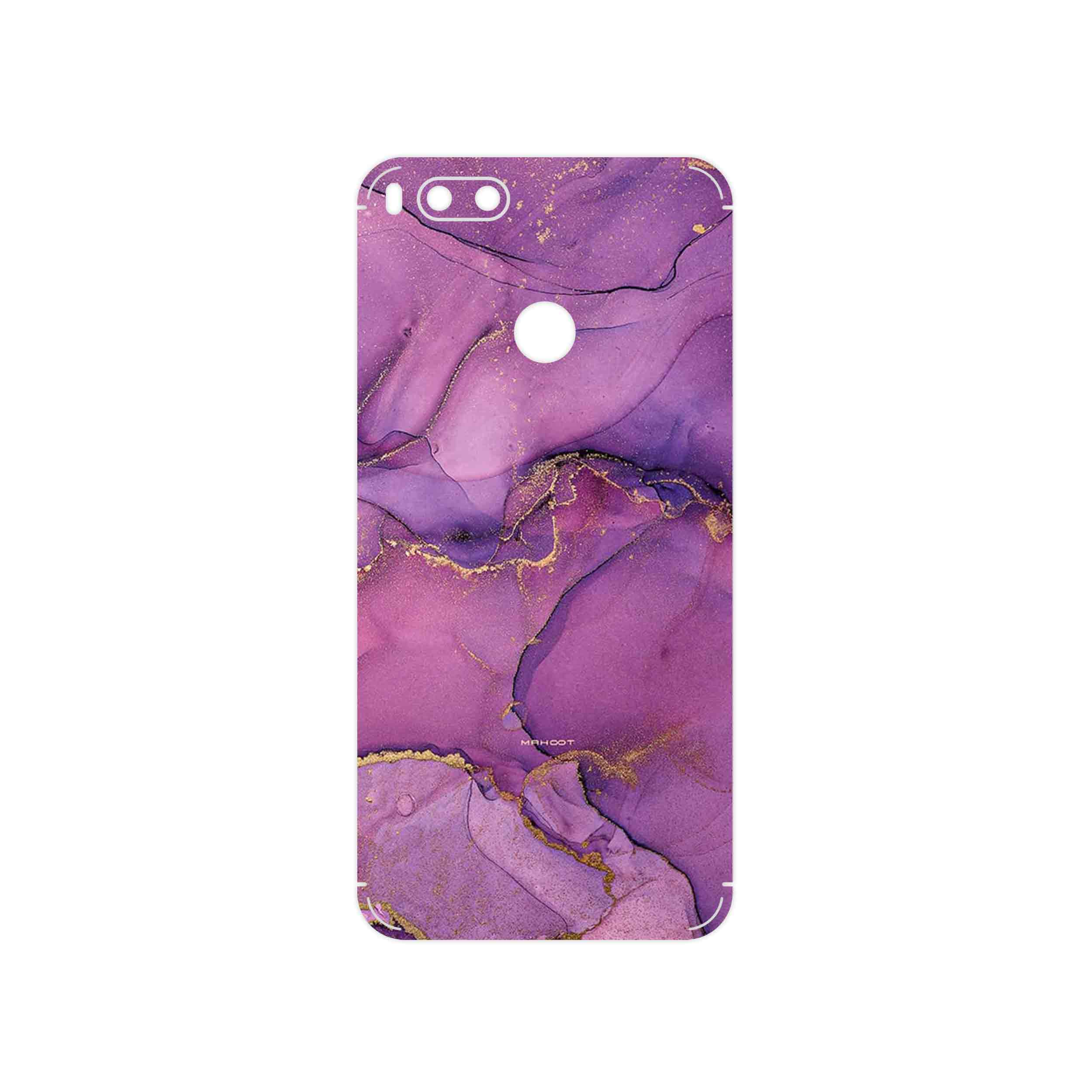 برچسب پوششی ماهوت مدل Purple Marble مناسب برای گوشی موبایل شیائومی Mi A1