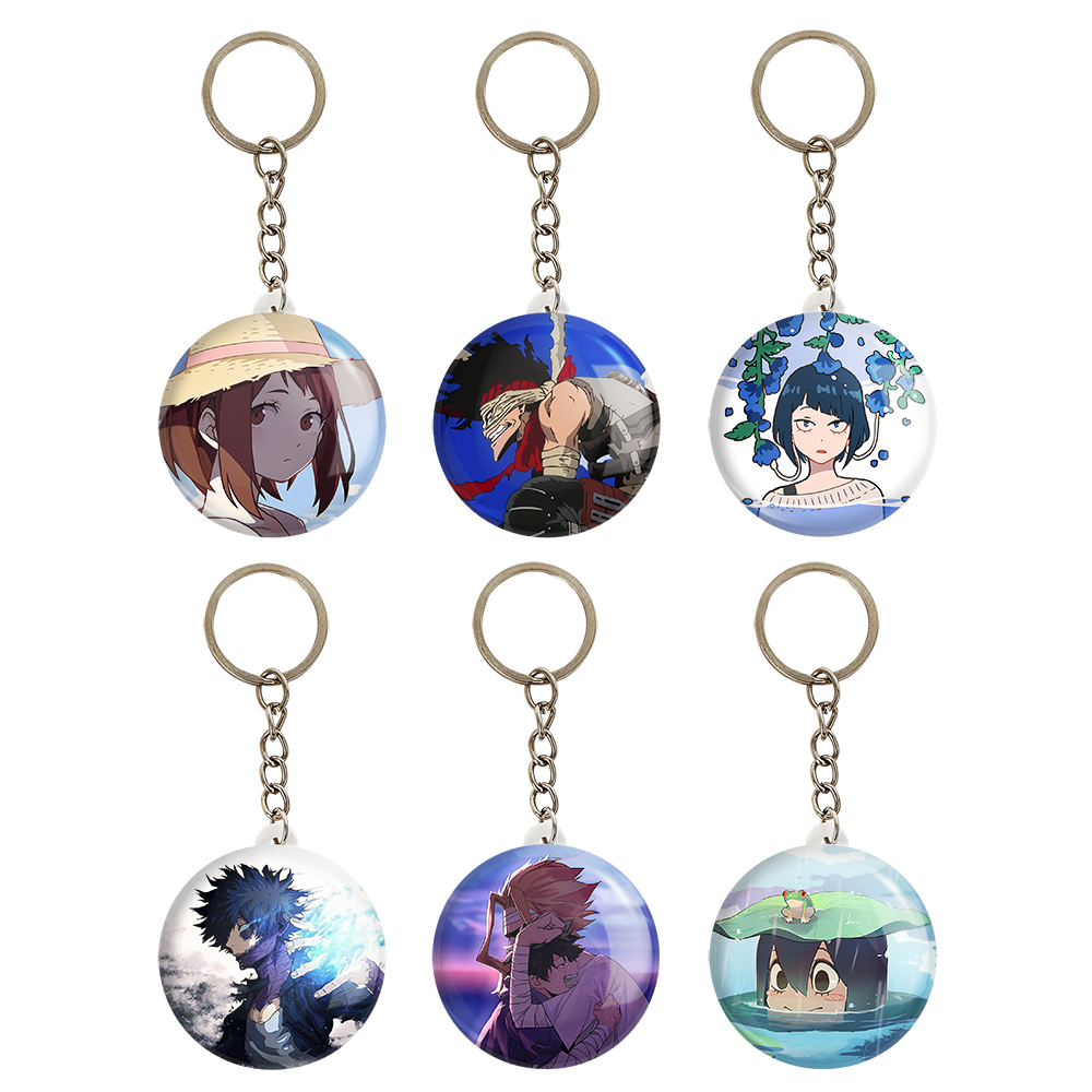 جاکلیدی خندالو مدل انیمه آکادمی قهرمان من کد 464A مجموعه 6 عددی