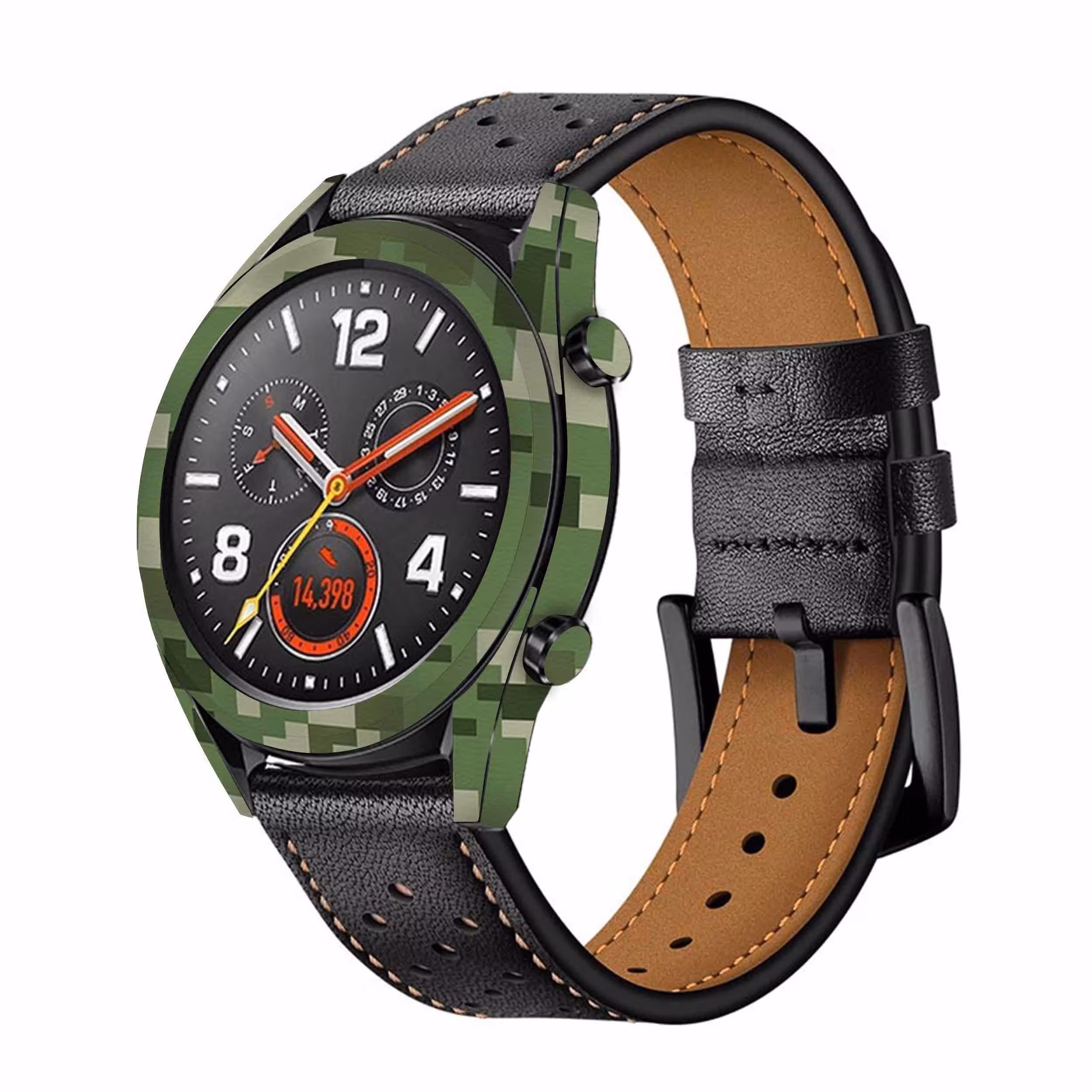 برچسب ماهوت طرح Army-Green-Pixel مناسب برای ساعت هوشمند هوآوی Watch GT