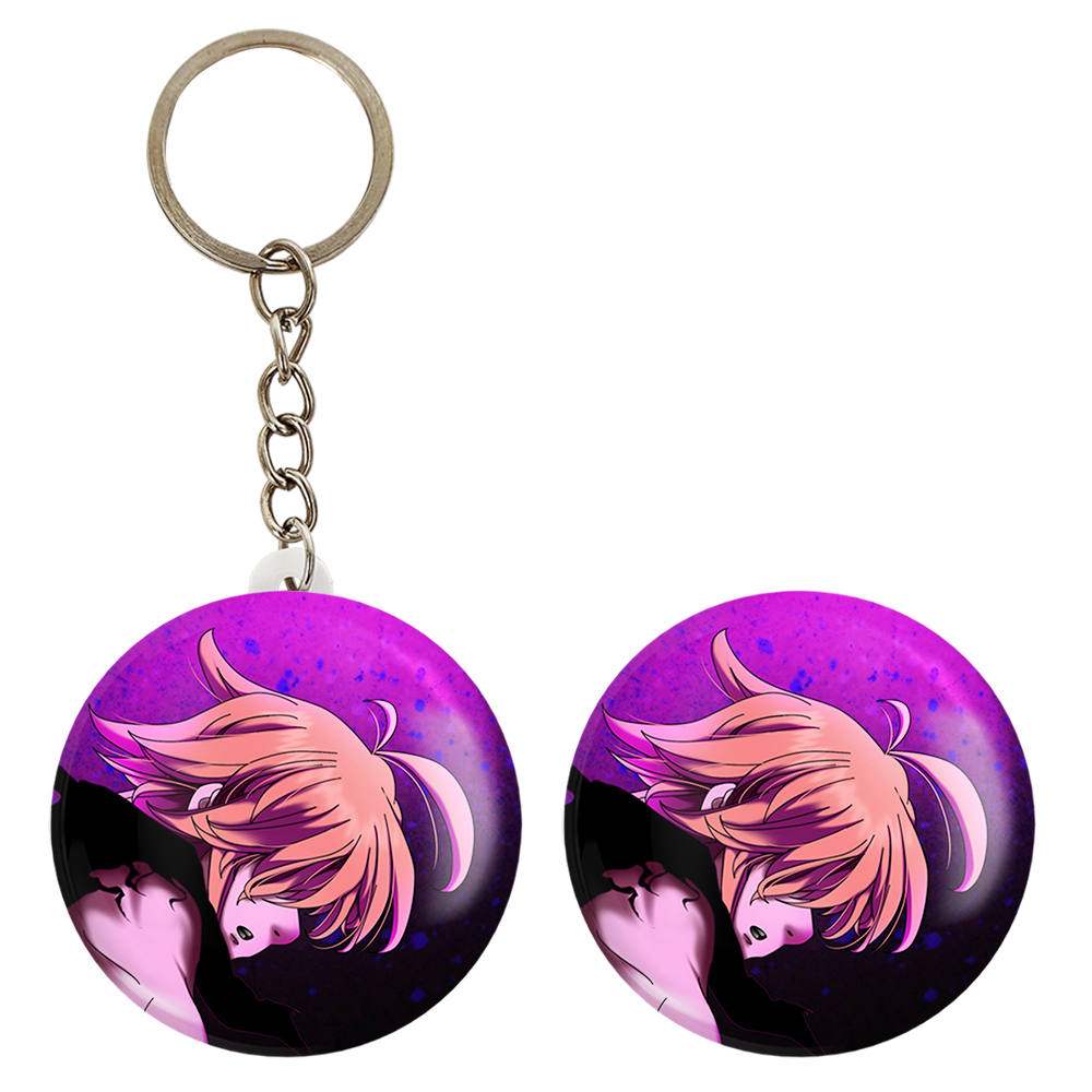 پیکسل خندالو مدل الیزابت و ملیوداس انیمه هفت گناه کبیره کد 17568 به همراه جاکلیدی