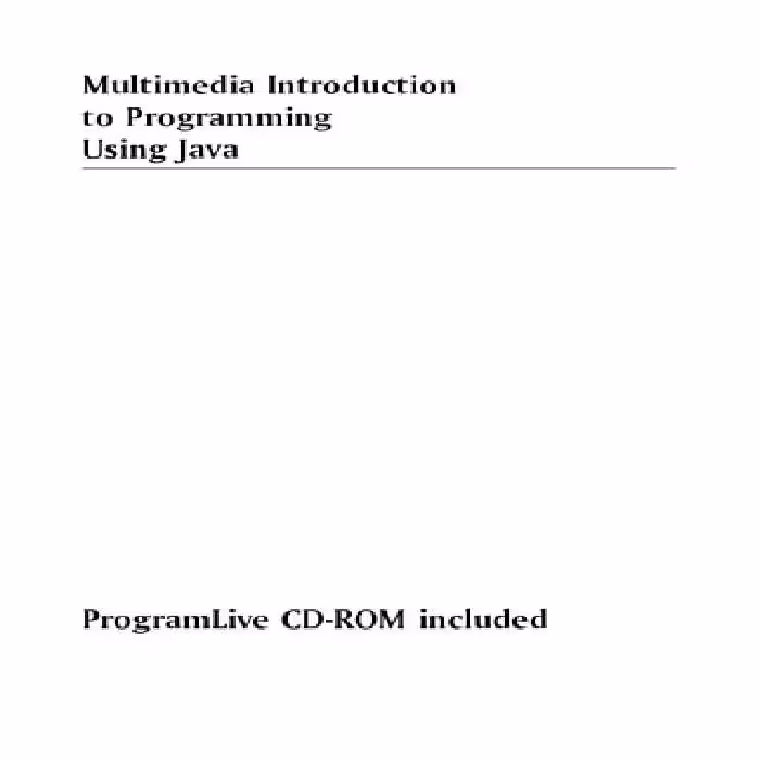 خرید و دانلود نسخه کامل کتاب Multimedia introduction to programming using Java