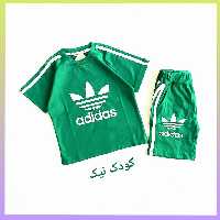 تیشرت شلوارک ادیداس سایز 35 45 جنس پنبه سوپر