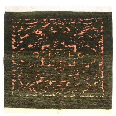 فرش دستبافت یک متری فرش چمن رخ مدل مدرن کد 261281