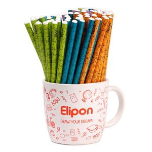 مداد مشکی فانتزی الیپون طرح BOBO