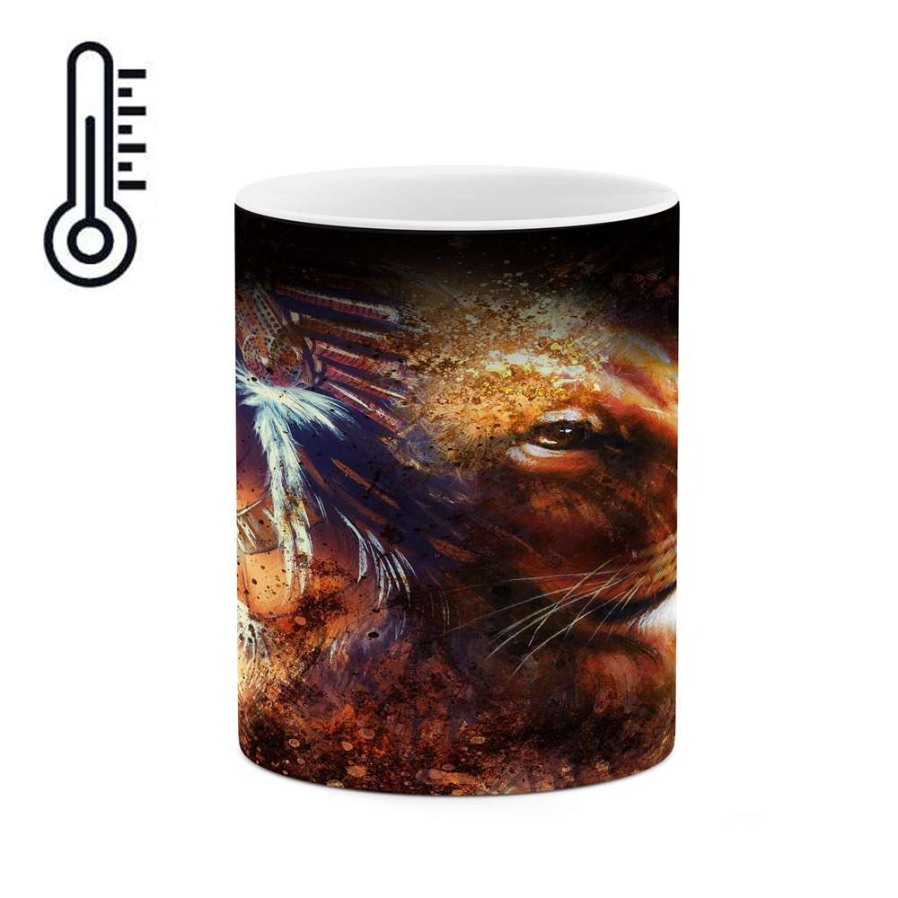 ماگ حرارتی کاکتی طرح نقاشی مدل mgh13538