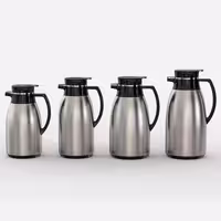فلاسک رگال استیل شیشه صورتی مدل REY