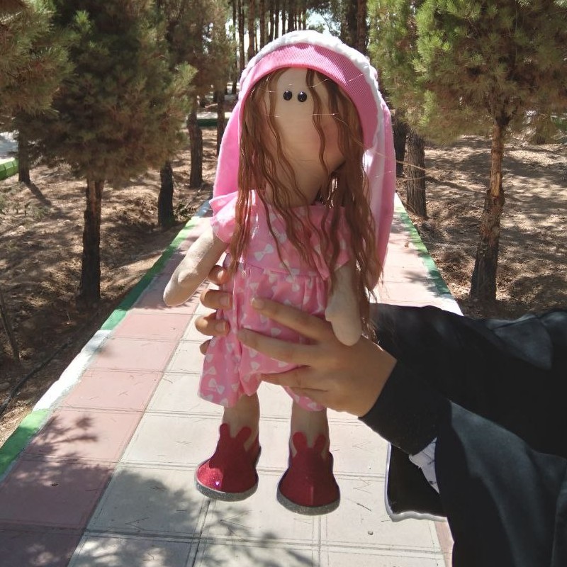 عروسک روسی دختر با لباس خرگوشی