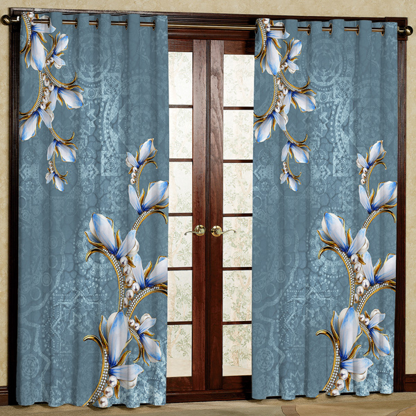 پرده مدل مخمل پانچی کد 7185 سایز 280x140 سانتی متر