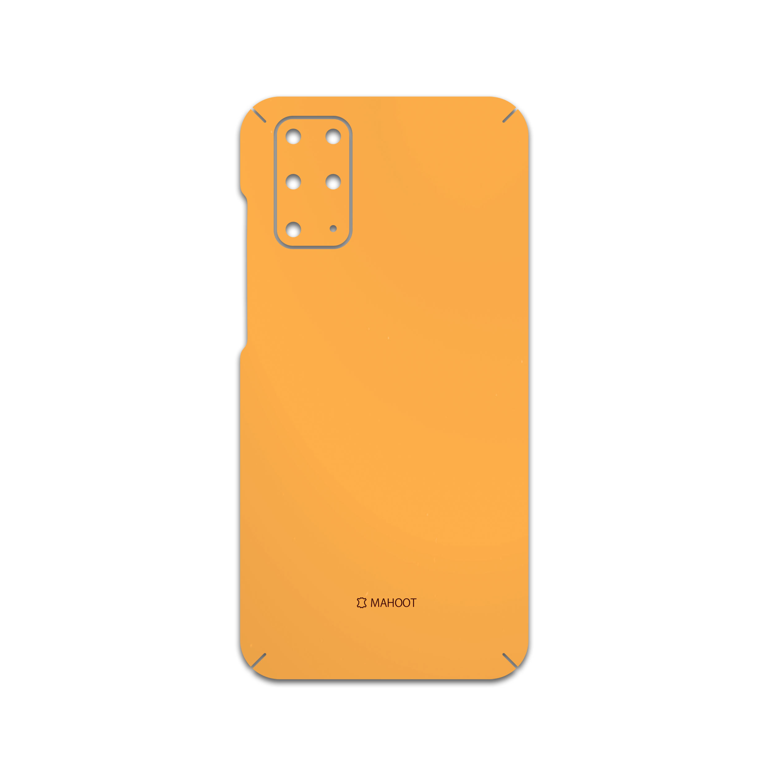 برچسب پوششی ماهوت مدل Matte-Orange مناسب برای گوشی موبایل سامسونگ Galaxy S20 Plus