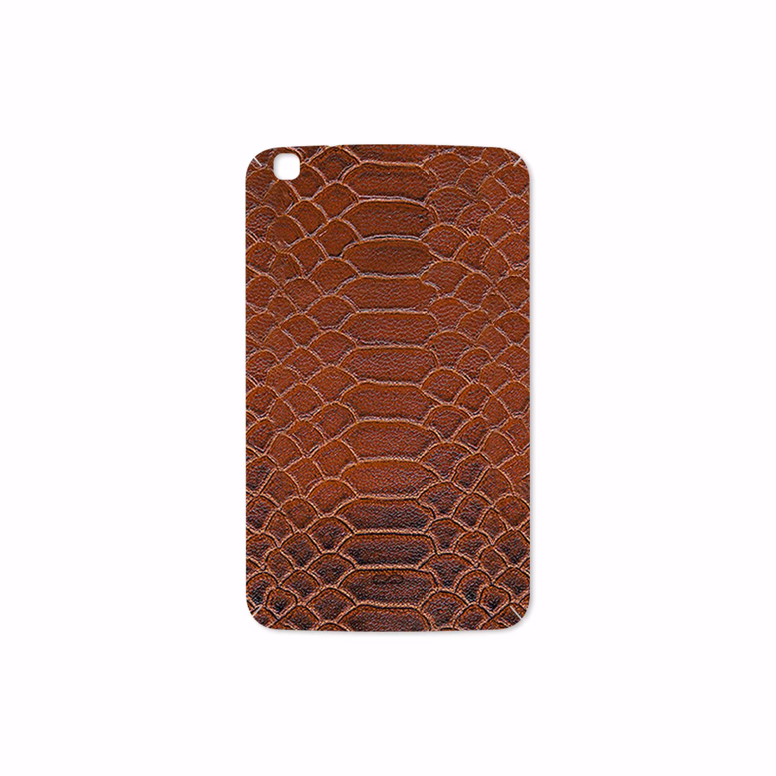 برچسب پوششی ماهوت مدل Brown-Snake-Leather مناسب برای تبلت سامسونگ Galaxy Tab 3 8.0 2013 T310