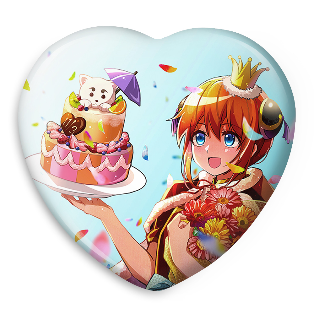 پیکسل خندالو طرح کاگویا انیمه گینتاما مدل قلبی کد 12966