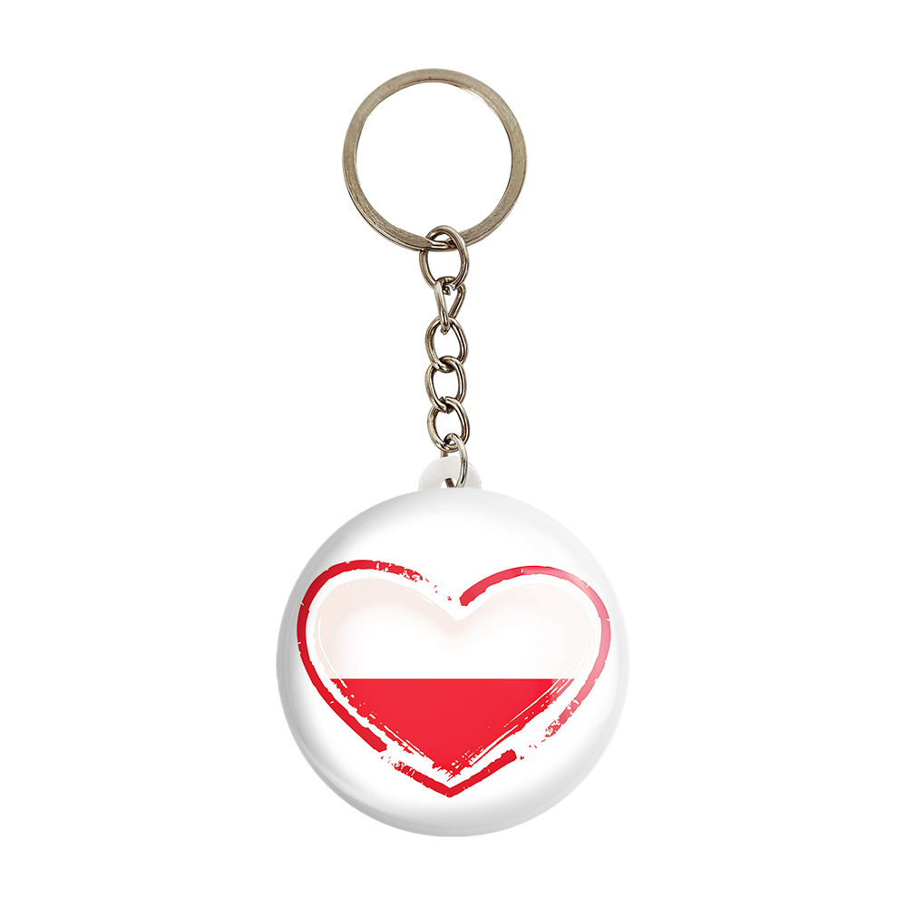 جاکلیدی خندالو مدل پرچم لهستان کد 20493