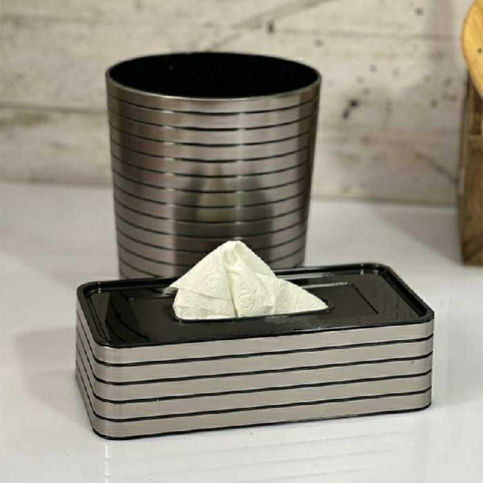 ست سطل و دستمال رومیزی مدل تایلندی