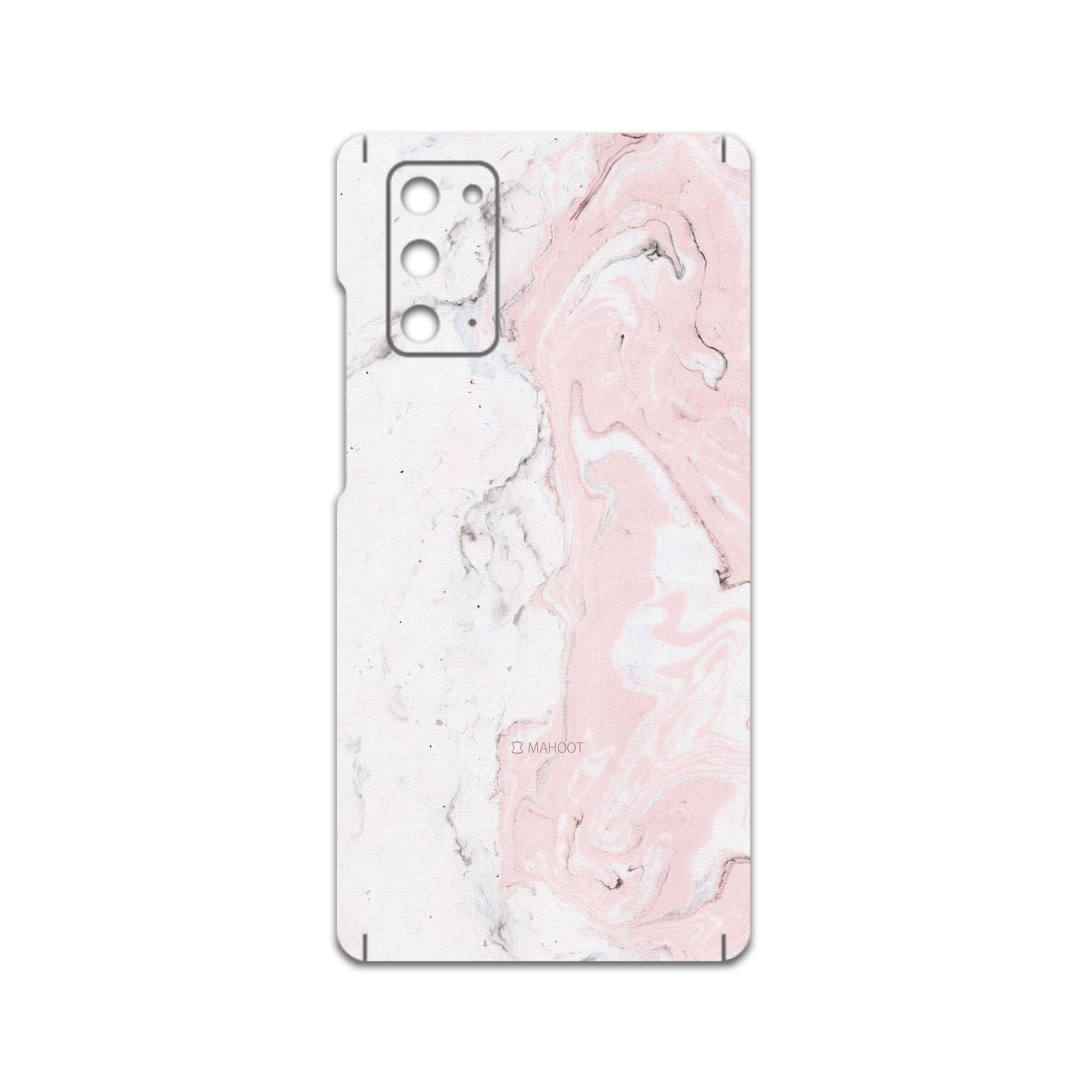 برچسب پوششی ماهوت مدل Blanco-Pink-Marble مناسب برای گوشی موبایل سامسونگ Galaxy Note20