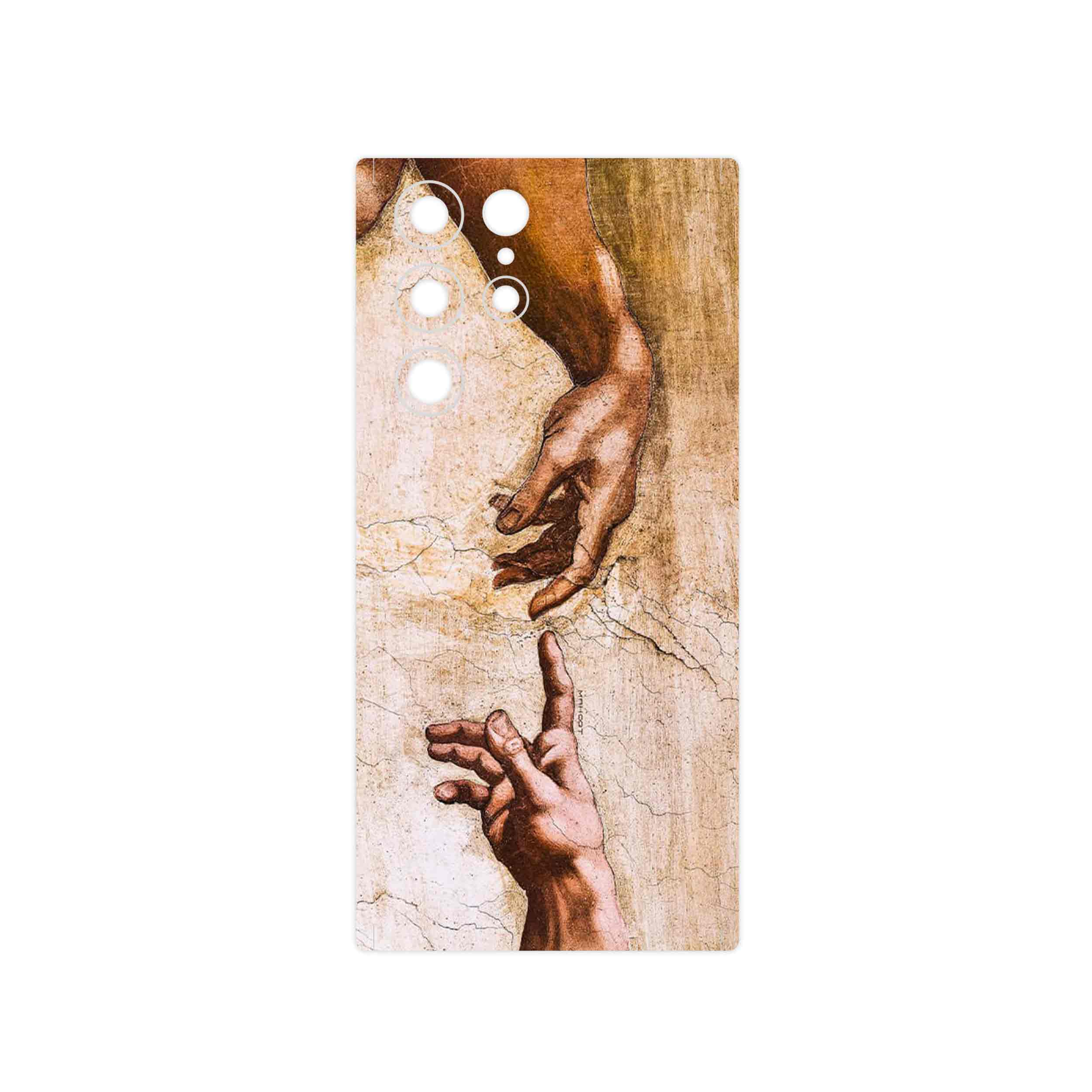 برچسب پوششی ماهوت مدل The Creation of Adam of MichelAnge مناسب برای گوشی موبایل سامسونگ Galaxy S22 Ultra 5G