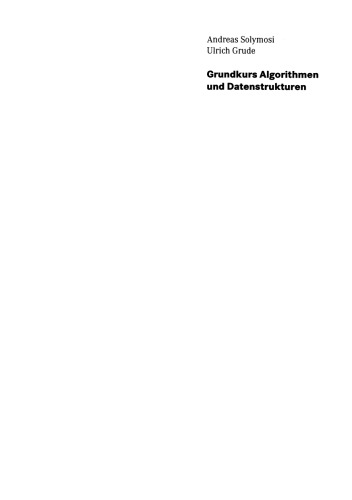 خرید و دانلود نسخه کامل کتاب Grundkurs Algorithmen und Datenstrukturen: Eine Einführung in die praktische Informatik mit Java