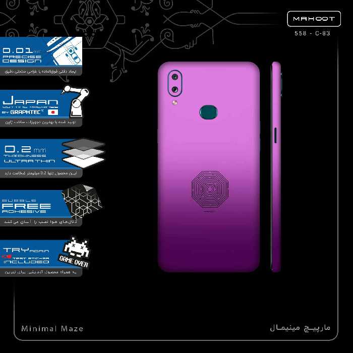 برچسب پوششی ماهوت مدل Minimal Maze-FullSkin مناسب برای گوشی موبایل سامسونگ Galaxy A10s