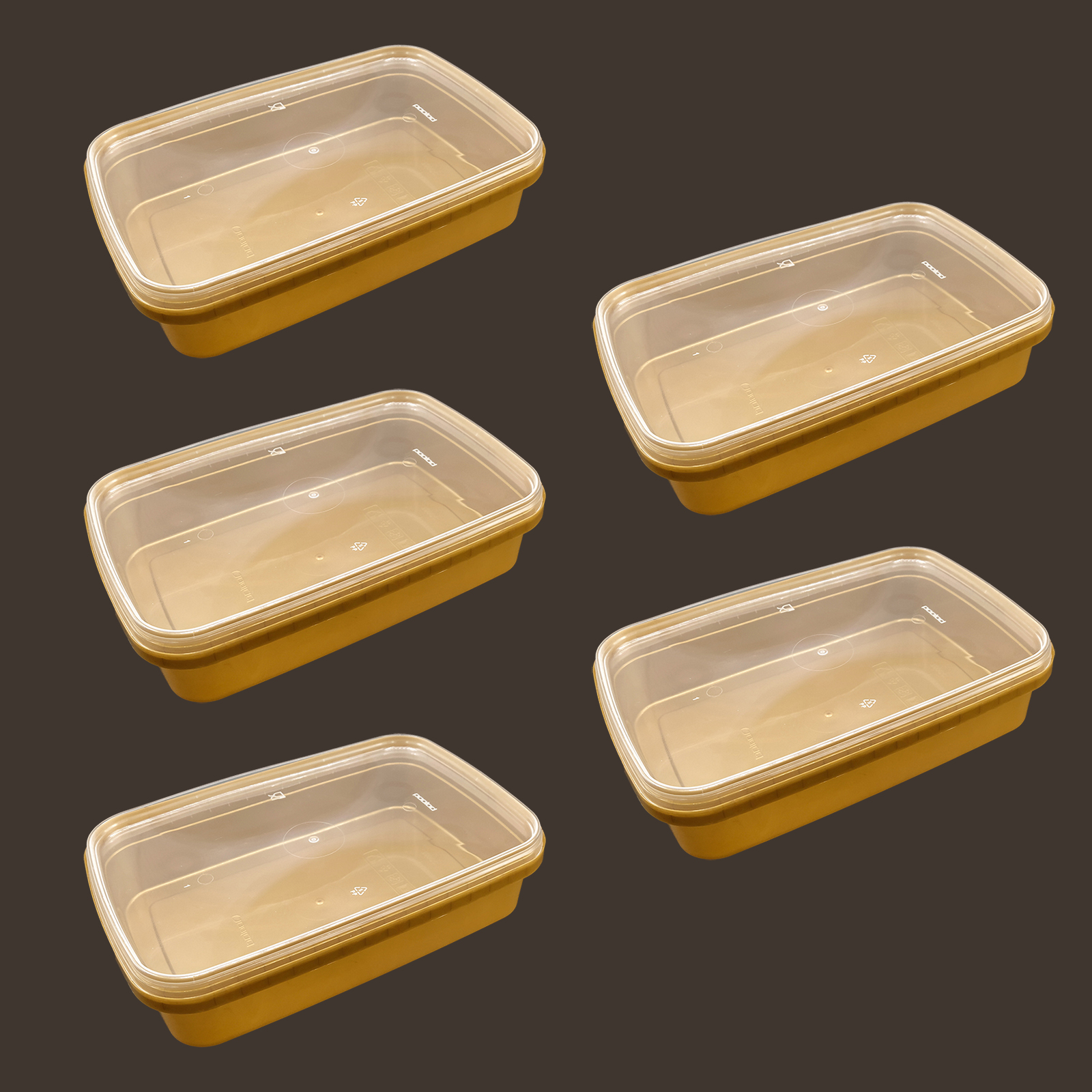 ظرف نگهدارنده پولاد مدل فریزری بسته 5 عددی