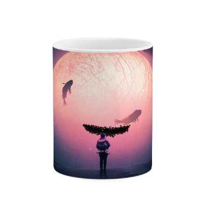 ماگ طرح مرد تنها  مدل mgp13678