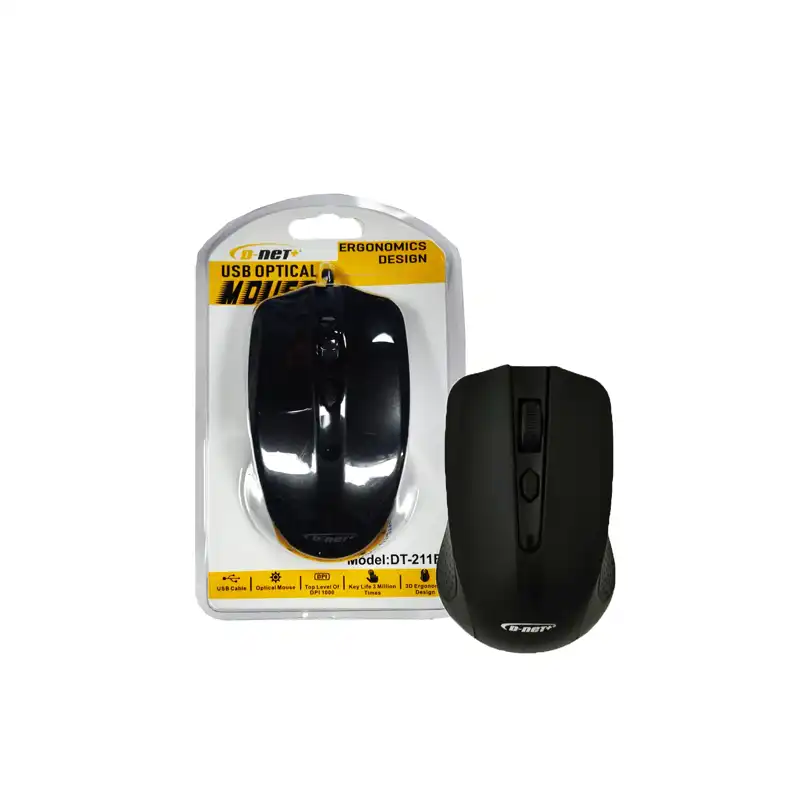 موس سیم دار D-NET DT-211E - یاسین کامپیوتر