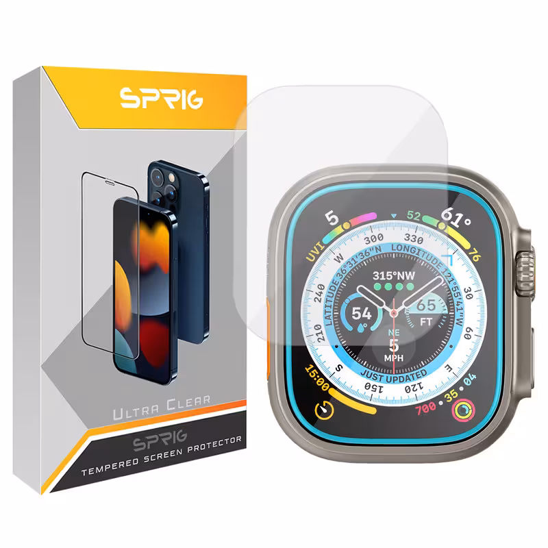محافظ صفحه نمایش شیشه ای اسپریگ مدل SH-SPG مناسب برای ساعت هوشمند الترا HK8 pro max | کالا برتری