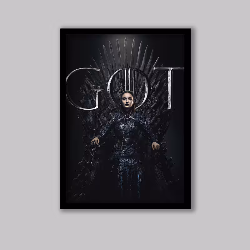 تابلو مدل سریال بازی تاج و تخت Game of thrones کد LA-G10252-2 | دنیای قاب