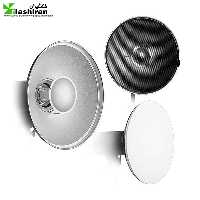 بیوتی دیش همراه گرید و پخش کننده ی نور داخل نقره ای (55cm)