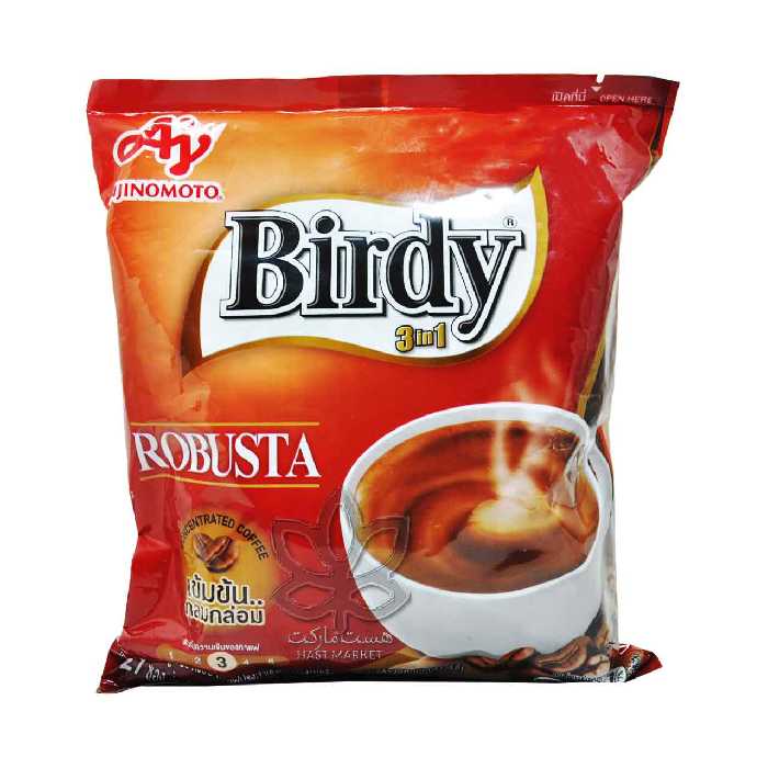 قهوه فوری 3 در 1 ربوستا 27 عدد بردی - birdy
