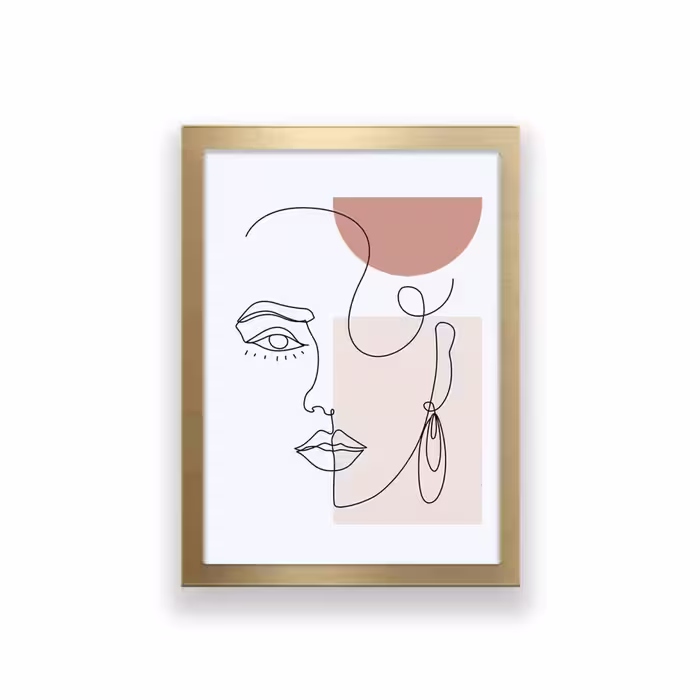 تابلو طرح مینیمال چهره 