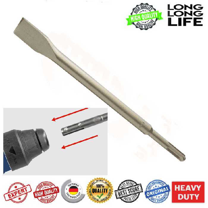 قلم ساختمانی چهار شیار کد LE250 سایز 250 میلی متر مجموعه 3 عددی