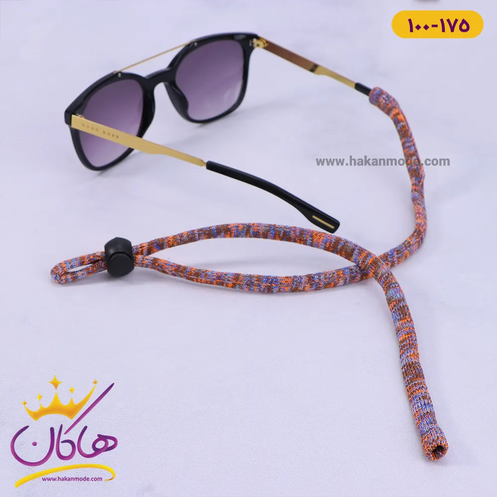 بند عینک کشش بافت نارنجی | کد 175-100