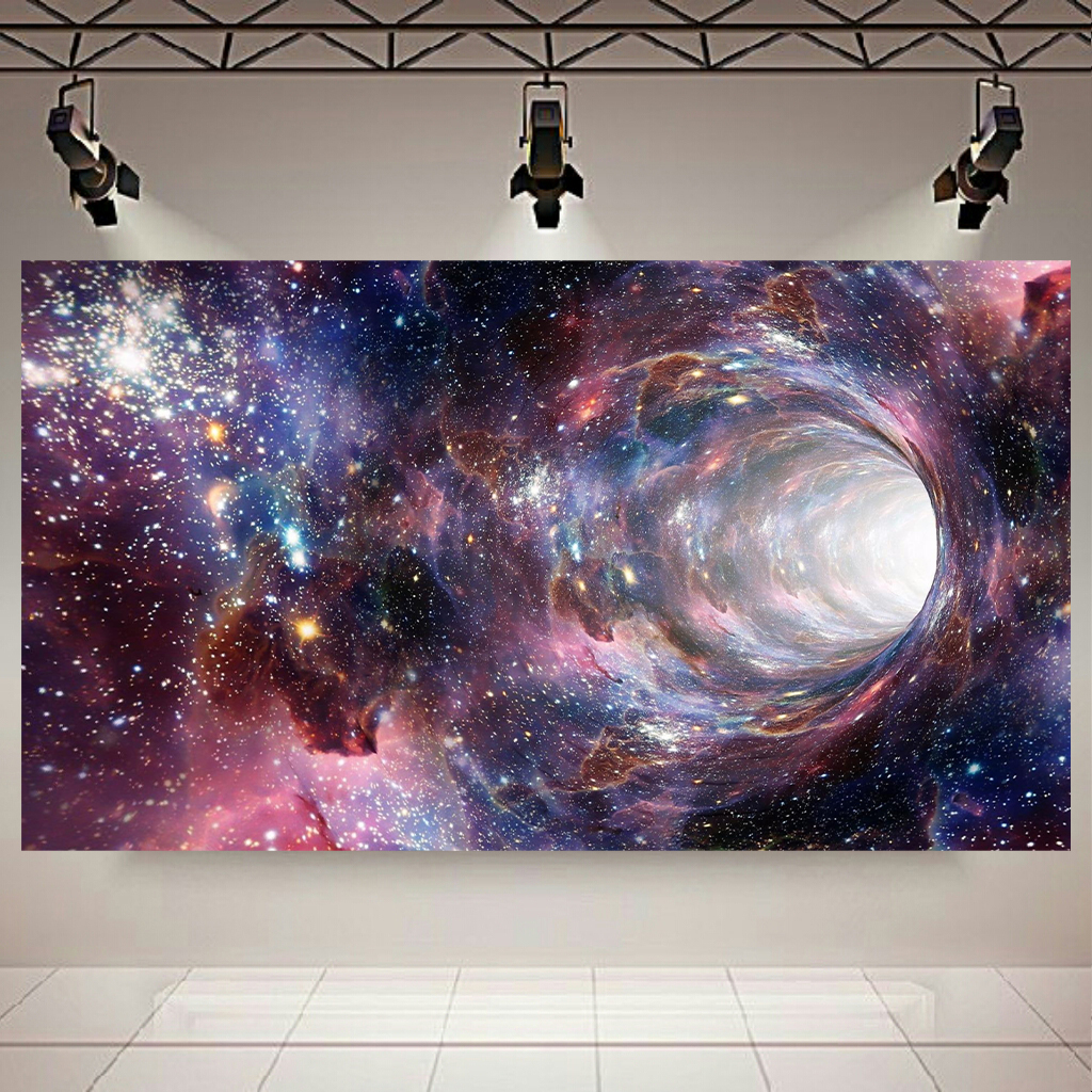 تابلو بوم طرح کهکشان مدل کرم چاله فضایی کد AR249