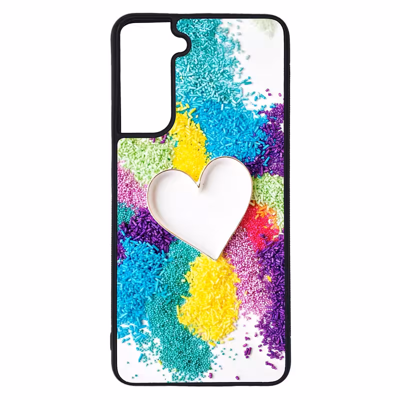 کاور طرح قلبی کد G-149 مناسب برای گوشی موبایل سامسونگ Galaxy S21 | دیجی قاب دونی