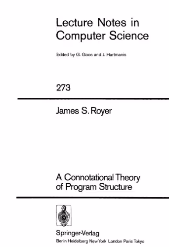 خرید و دانلود نسخه کامل کتاب A Connotational Theory of Program Structure