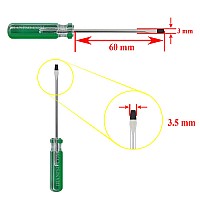 پیچ گوشتی 35mmx3mmx75mm دوسو