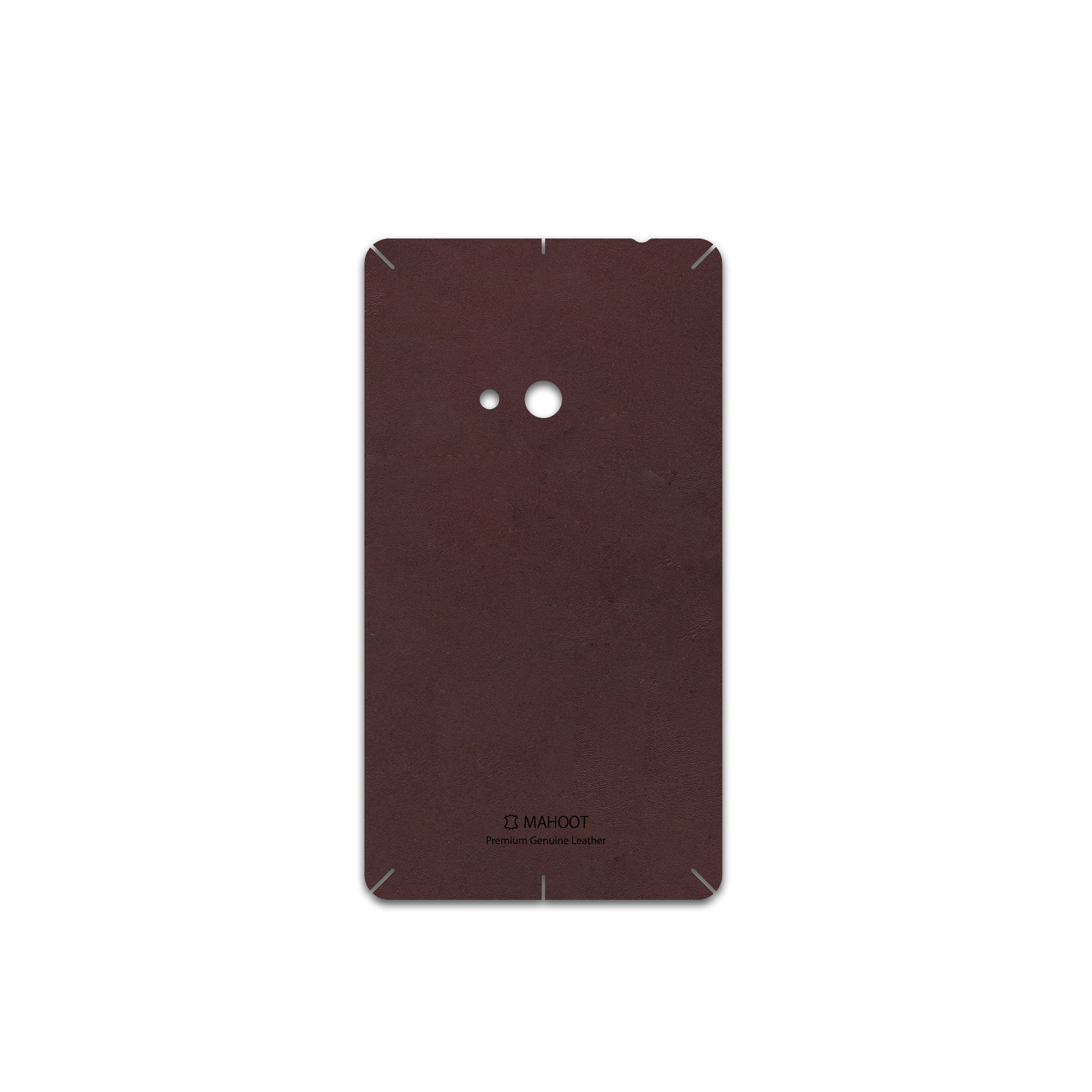 برچسب پوششی ماهوت مدل Matte-Dark-Brown-Leather مناسب برای گوشی موبایل نوکیا Lumia 625