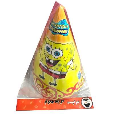 کلاه تولد مستر تم طرح باب اسفنجی بسته 2 عددی