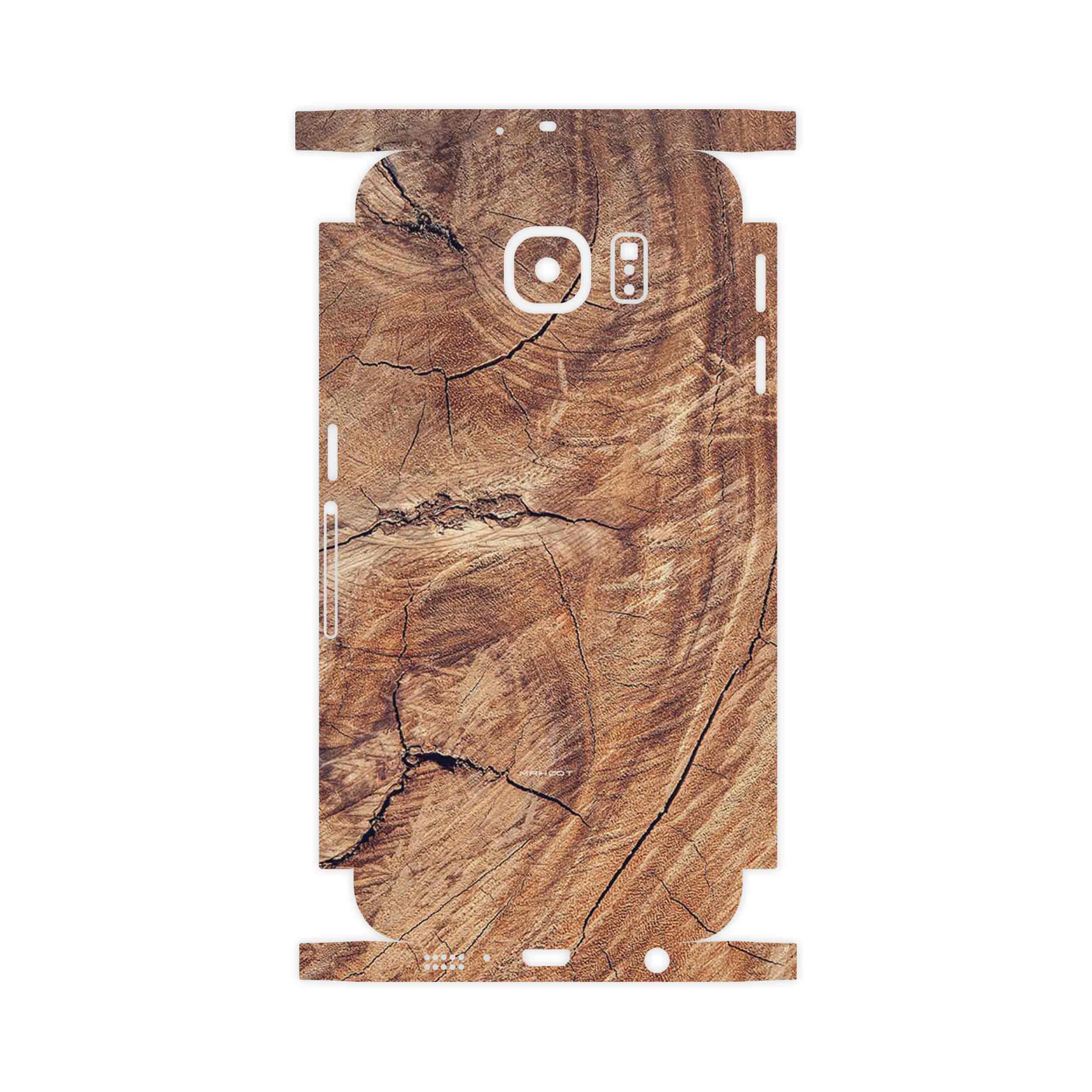 برچسب پوششی ماهوت مدل Wood Texture 5-FullSkin مناسب برای گوشی موبایل سامسونگ Galaxy S6 Edge