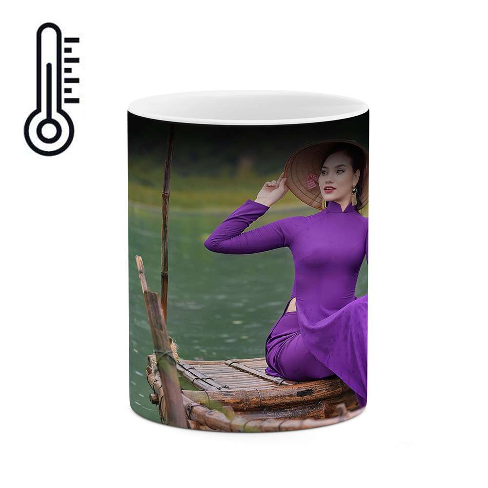 ماگ حرارتی کاکتی طرح دختر مدل mgh16716