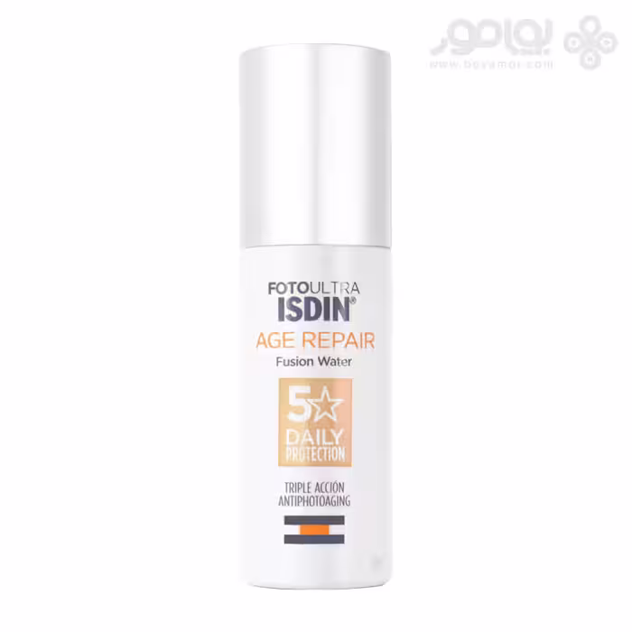 کرم ضد آفتاب بی رنگ ایزدین مدل AGE REPAIR حاوی SPF50 حجم 50 میل
