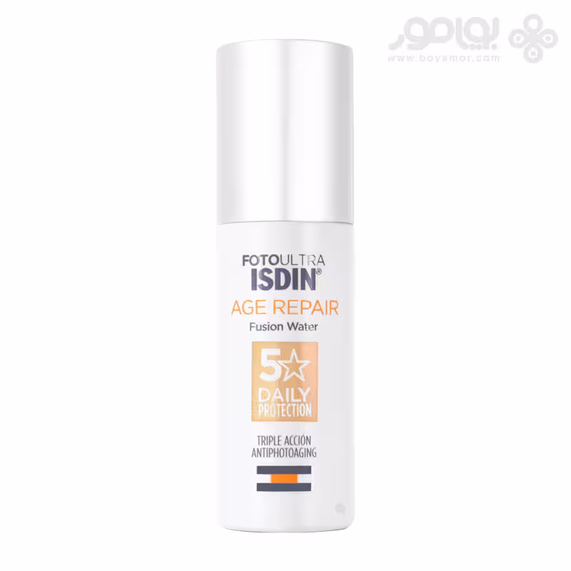 کرم ضد آفتاب بی رنگ ایزدین مدل AGE REPAIR حاوی SPF50 حجم 50 میل
