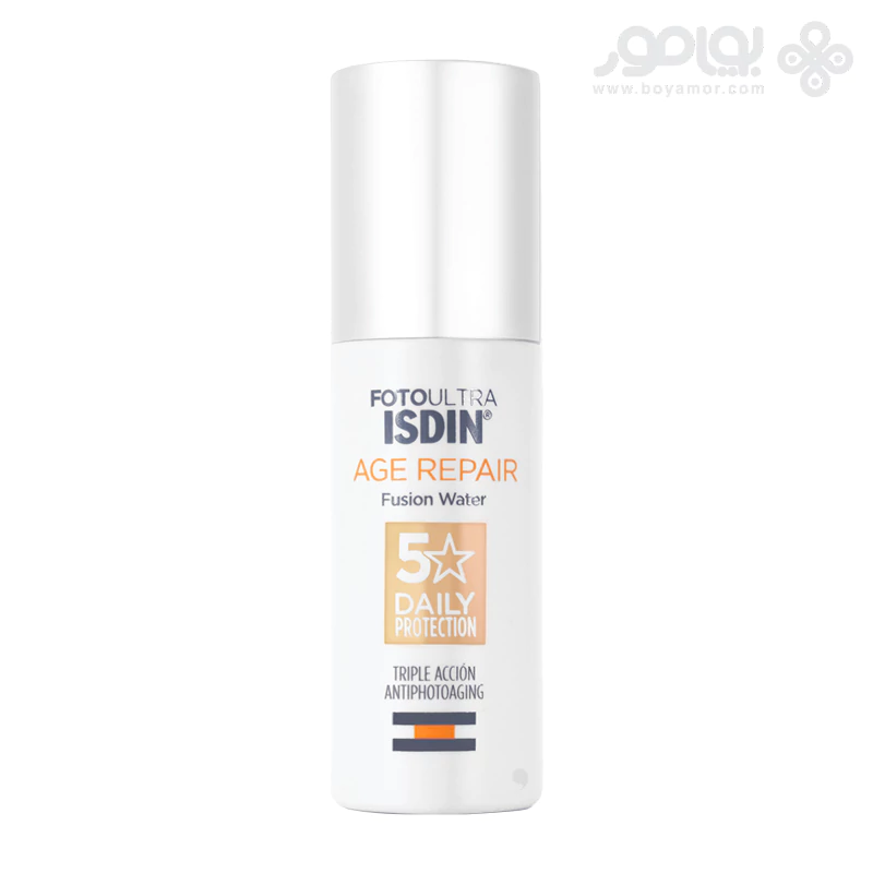 کرم ضد آفتاب بی رنگ ایزدین مدل AGE REPAIR حاوی SPF50 حجم 50 میل