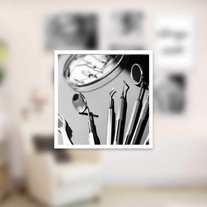 تابلو بکلیت طرح لبخند دندان پزشکی مدل W-908 مجموعه 7 عددی