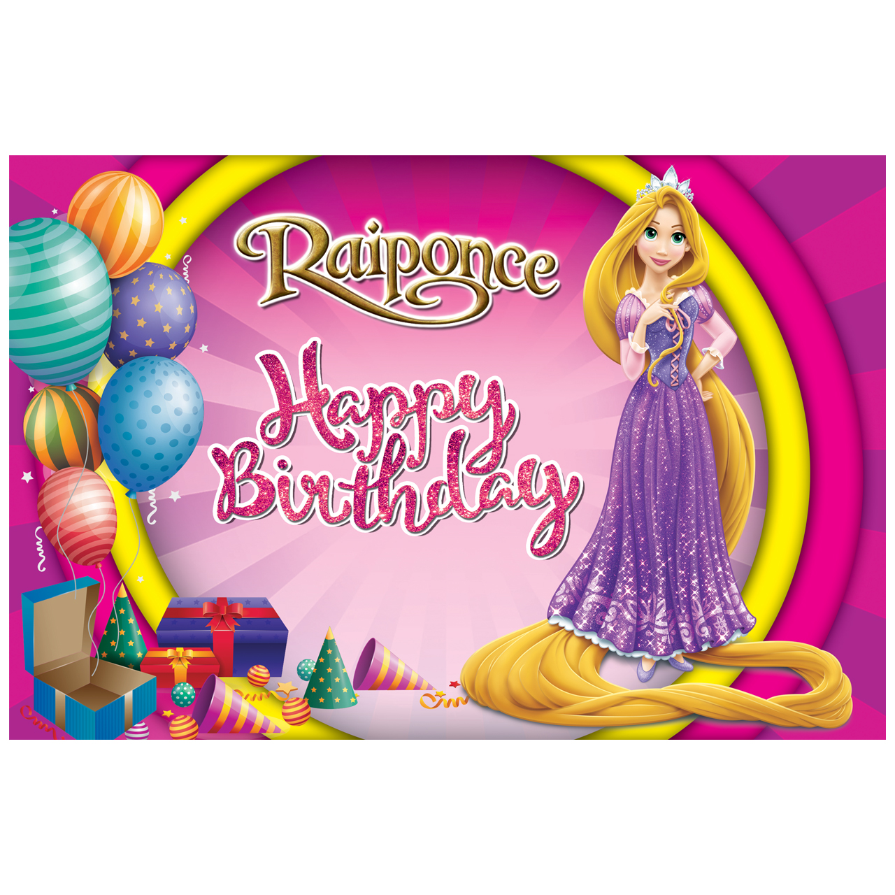 بنر تم تولد طرح راپونزل کد 1104