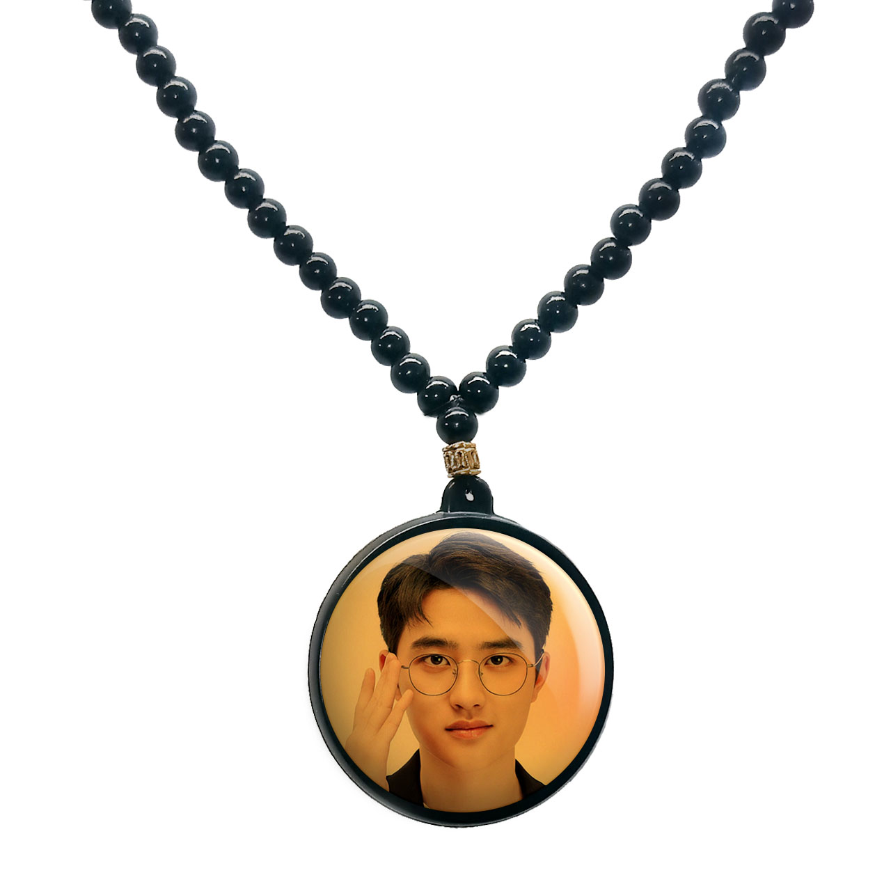 گردنبند پرمانه طرح exo کد pmd.13928 مدل دو طرفه