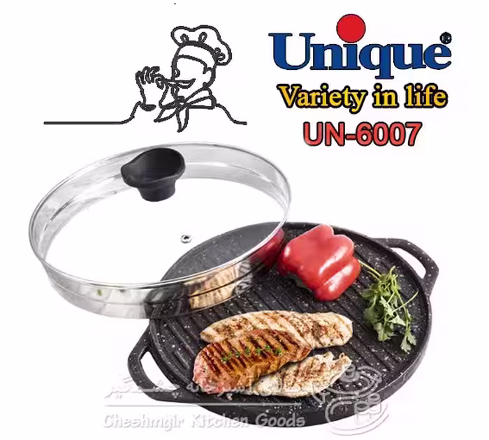 تابه گریل چدن گرد کوچک یونیک کد UN_6007