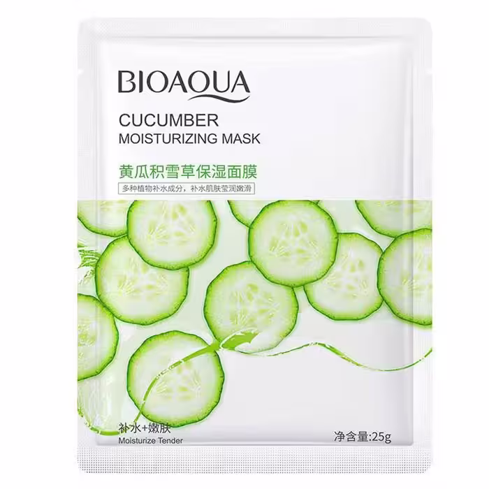 ماسک ورقه ای مرطوب کننده عصاره خیار بیوآکوا bioaqua